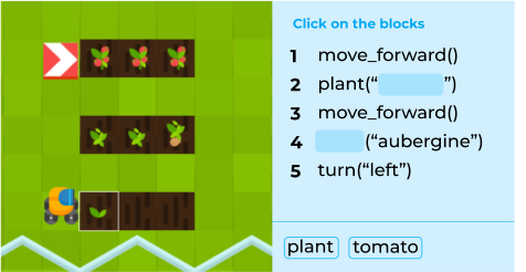 Farmbot: Missing-Code with Blocks